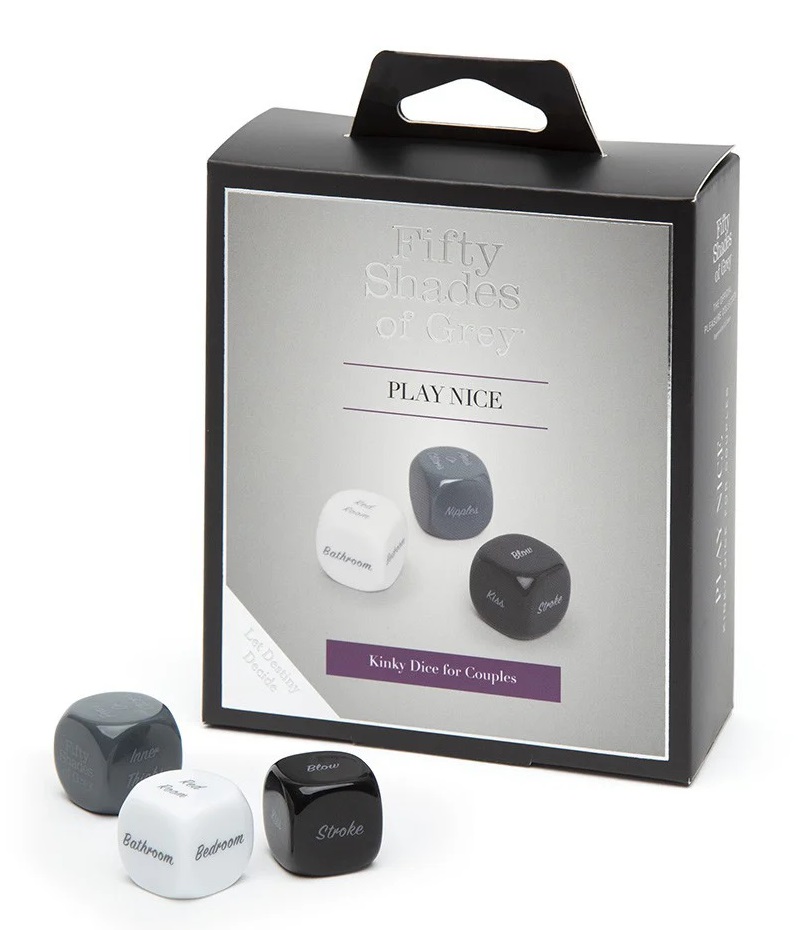 This game includes three dice. The white dice shows the loca... Fifty Shades of Grey - Play Nice Role Play Dice photo-2