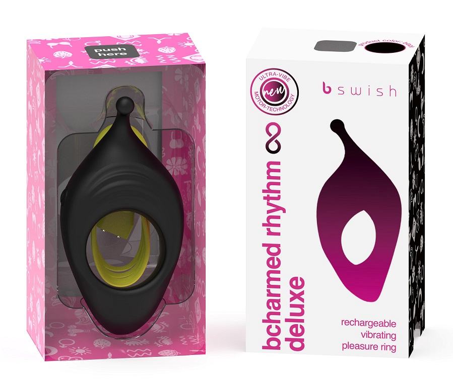 Rechargeable vibrating pleasure ring Bcharmed Rhythm Deluxe
... B Swish - Bcharmed Rhythm Vibro Ring - Black photo-12