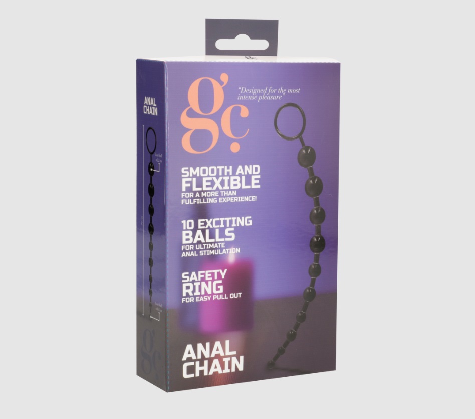 This exciting anal chain really will take you all the way to... GC - Anal Chain - Black photo-3