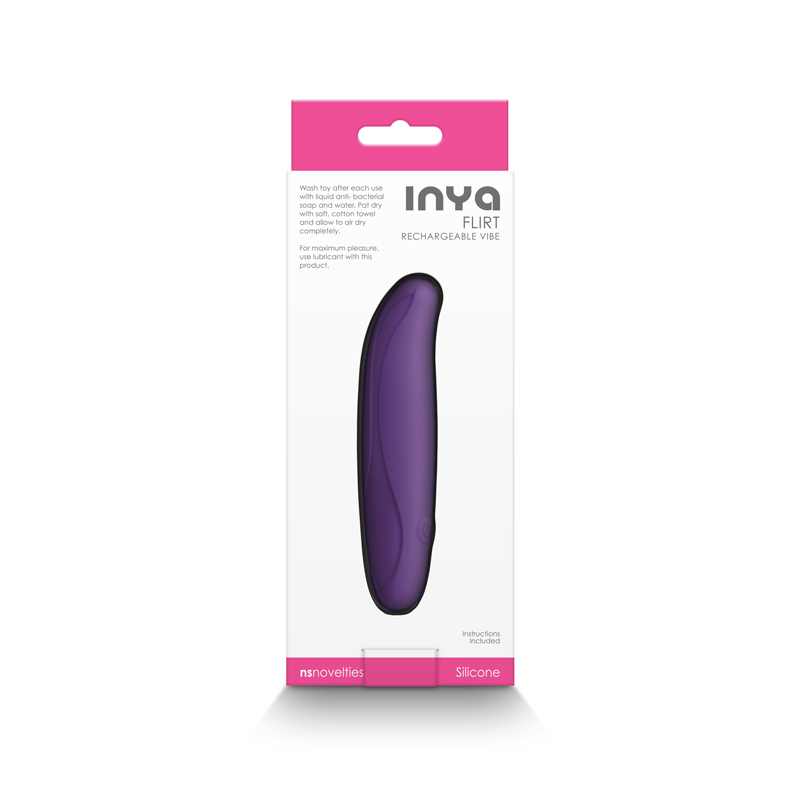 Flirt by INYA - the world's most flexible and bendable v... NS Novelties - INYA Flirt Mini Vibe - Dark Purple photo-4