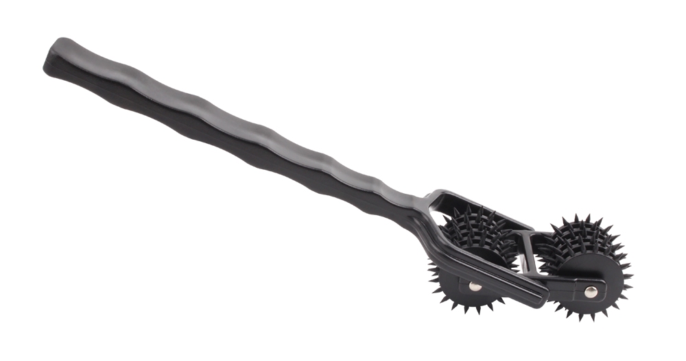 Stimulating Pinwheel With Sharp Rollers, Great In Combinatio... Chisa - 5 Row Double Pinwheel - Black photo-4