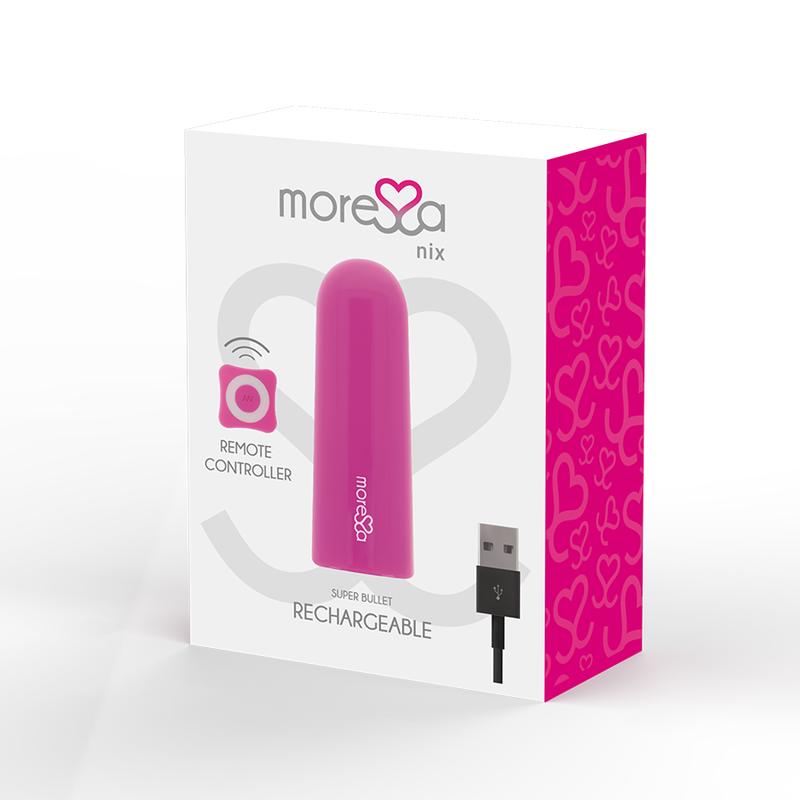 Nix is a remote control vibrator that stimulates all your se... Moressa - Nix Remote Control Bullet - Pink photo-2