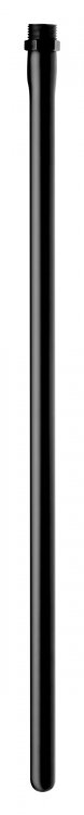 Long, smooth, and flexible for the ultimate deep anal cleans... CleanStream - 20" Silicone Nozzle Enema - Black photo-3