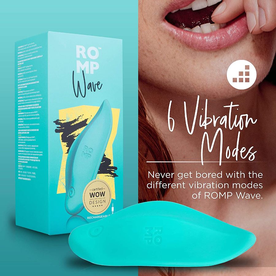 ROMP Wave is a lay-on vibrator that provides deep clitoral s... Romp - Wave - Green photo-12