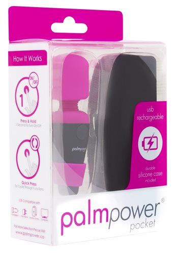 Palmpower - 迷你按摩器 - 黑色/粉紅色 照片