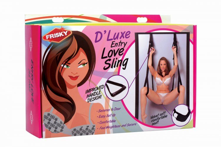 Now you can take sex play to a new level, anytime, anywhere!... Frisky - Travel Sex Swing - Black photo-3
