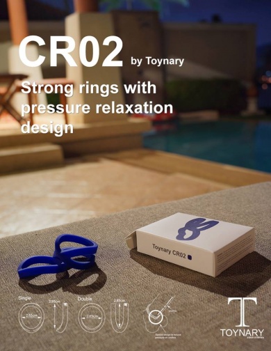 Toynary - CR02 Cock Rings - Black photo