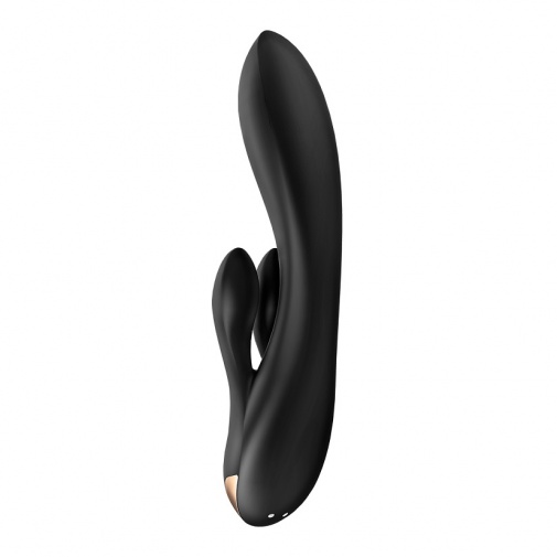 Satisfyer - Double Flex 兔子震動棒 - 黑色 照片