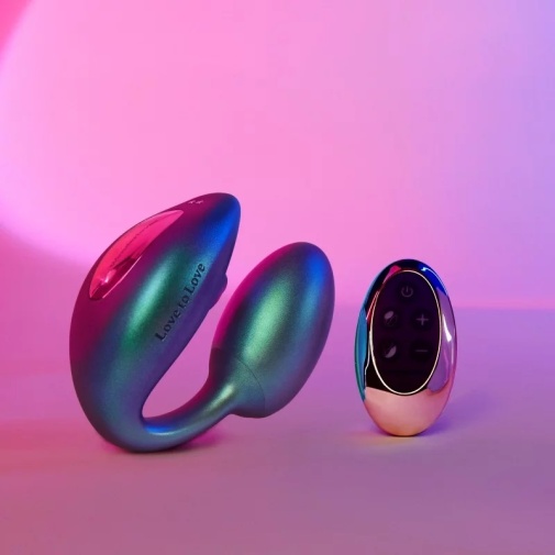 Love to Love - Wonderlover 陰蒂及G點雙重刺激震動器  - 虹彩綠松石色 照片