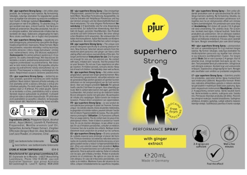 Pjur - 超級英雄強效延時噴霧 - 20ml 照片