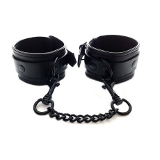 Rouge - Leather Ankle Cuffs - Total Black photo