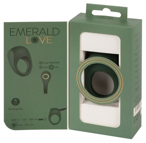 Emerald Love - Luxurious Cock Ring - Green photo