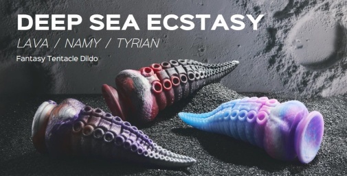 Honey Play Box - Lava Tentacle Dildo - Black photo