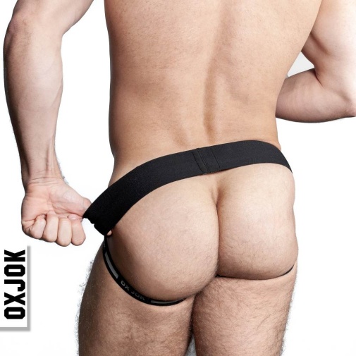 Oxjok - Airmesh Jockstrap w Ring - Tar Black - M photo