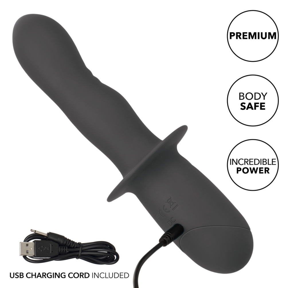 Indulge in unparalleled pleasure with the dual motor Ramrod ... CEN - Ramrod Rocking Vibro Dildo - Black photo-7