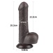 Lovetoy - 7" Sliding Skin Dildo - Brown photo-12