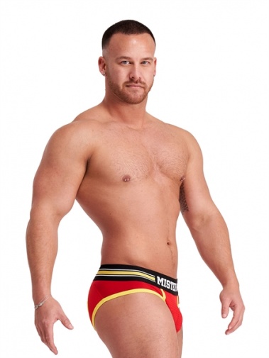 Mister B - Urban Bilbao Jock Brief 内褲 - 紅色 - 小碼 照片