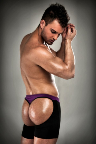 Passion - Men's Thong 009 - Violet - S/M photo