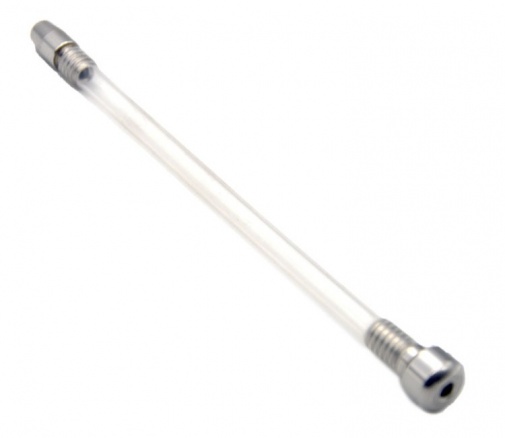 FAAK - Chastity Cage 04 w Catheter 45mm - Silver photo