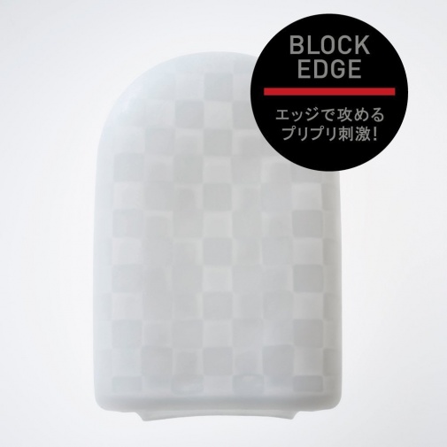 Tenga - 口袋型自慰套 方磚紋 - 黑/紅色 照片