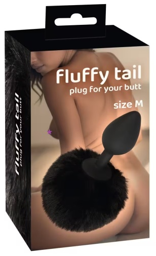 You2Toys - Fluffy Tail Plug M - Black photo