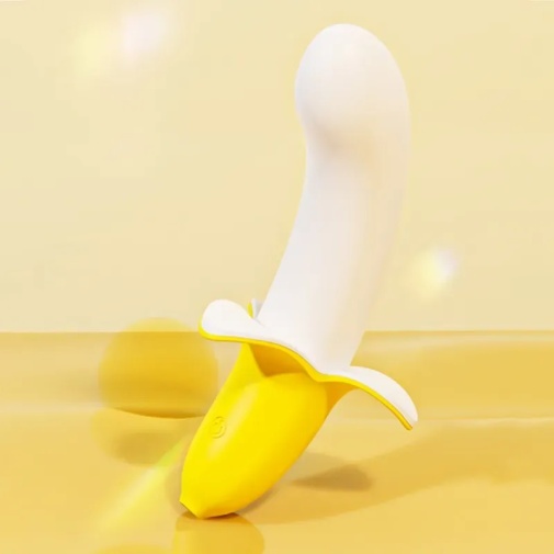 YY Horse - Warming Peeled Banana Vibrator - Yellow photo