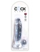 King Cock - 7" 仿真假阳具连阴囊 - 透明 照片-6