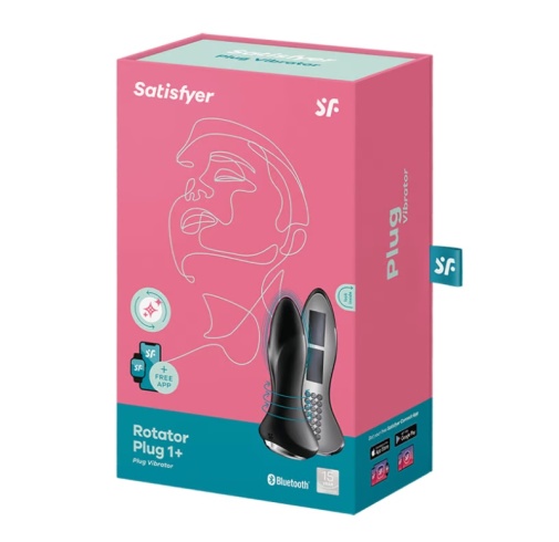 Satisfyer - APP 智能遙控 震動旋轉肛塞 1 Plus - 黑色 照片