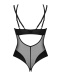 Obsessive - Nesari Crotchless Teddy - Black - XS/S photo-4
