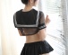 Costume Garden - GB-527 透肌水手服服装 中码 - 黑色 照片-2