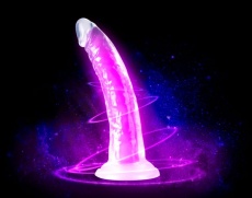 Neo Elite - 夜光假陽具 19cm - 霓虹紫 照片