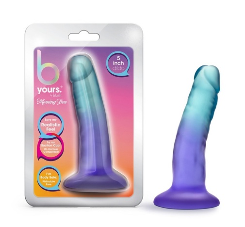 B Yours - Morning Dew Dildo 12.8cm - Blue photo