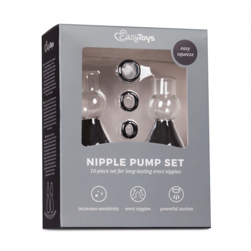 Easytoys - Nipple Sucker Set - Black photo