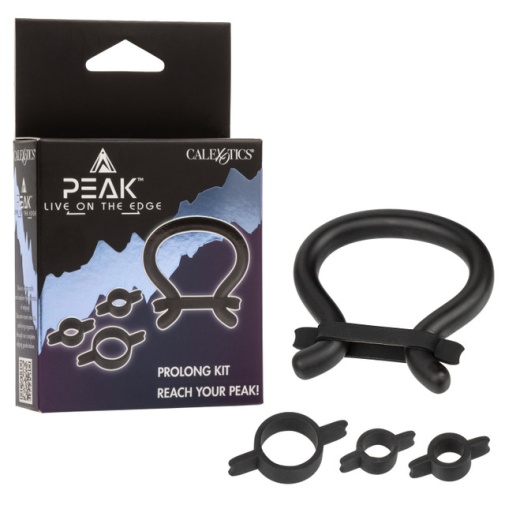 CEN - Peak Bands 陰莖束縛環套裝 - 黑色 照片