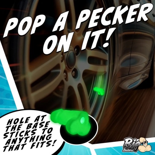 Big Ballers - Glow Snap-On Peckers 4 pcs photo