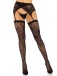 Leg Avenue - Rachel Thigh Highs w Garter Belt - Black photo