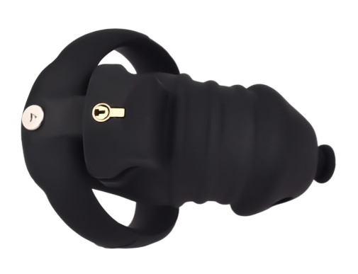 FAAK - Long Resin Chastity Cage - Black photo