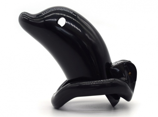 FAAK - Long Dolphin Chastity Cage - Black photo
