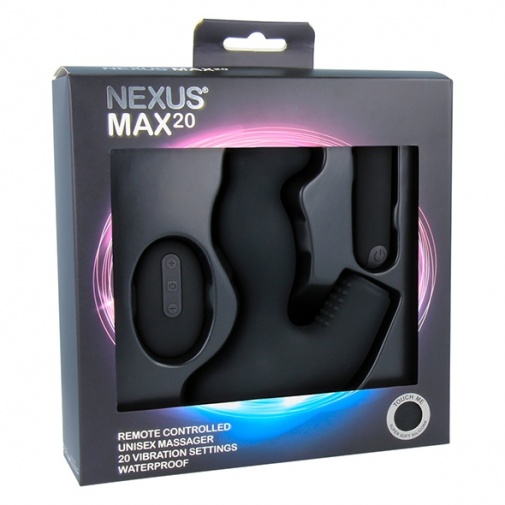Nexus - Max 20 全性别震动器 - 黑色 照片