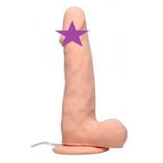 Raging Cockstars - 7″ Disco Dick Donnie 可轉動仿真陽具 - 膚色 照片