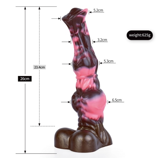 FAAK - Waller Horse-Like Dildo - Phantom Night photo