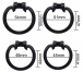 FAAK - Long Bird Chastity Cage - Black photo-8