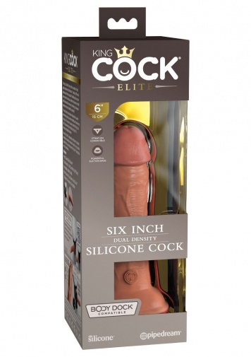 King Cock - 6" Elite Cock - Caramel photo
