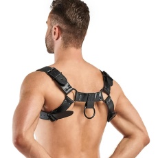 Bedroom Fantasies - Bruno Chest Harness - Black photo