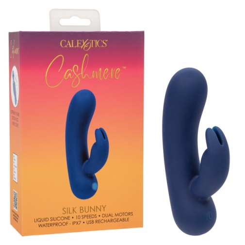 CEN - Cashmere 丝滑兔形双端震动器 - 蓝色 照片