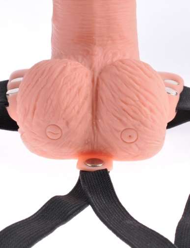 Fetish Fantasy - 6" Vibro Hollow Strap-On w Balls photo