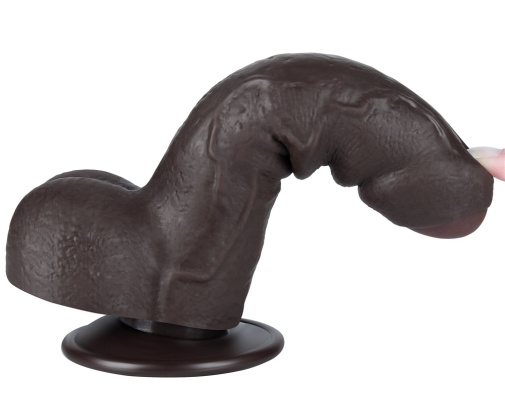 Lovetoy - 7" Sliding Skin Dildo - Brown photo