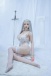 Jenna Japanese Realistic Sex Doll, White Hair, Ultra Soft Silicone 170 cm (5’6 ft) photo-9