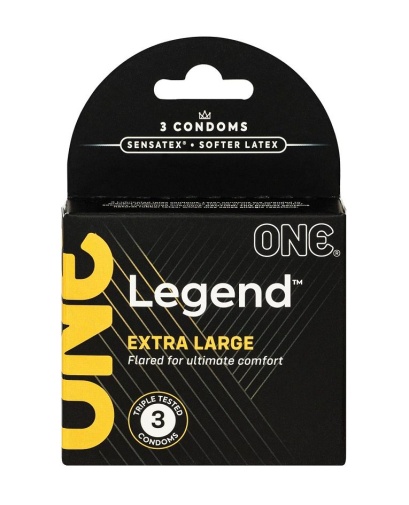 One Condoms - 傳奇加大碼避孕套 3件裝 照片