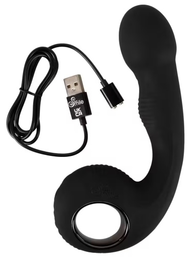 Black Velvets - G點及前列腺兩用按摩器 - 黑色 照片